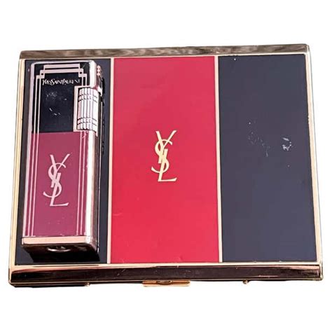 1980 ysl lighter gas lighter roller bar|Yves Saint Laurent Lighter for sale .